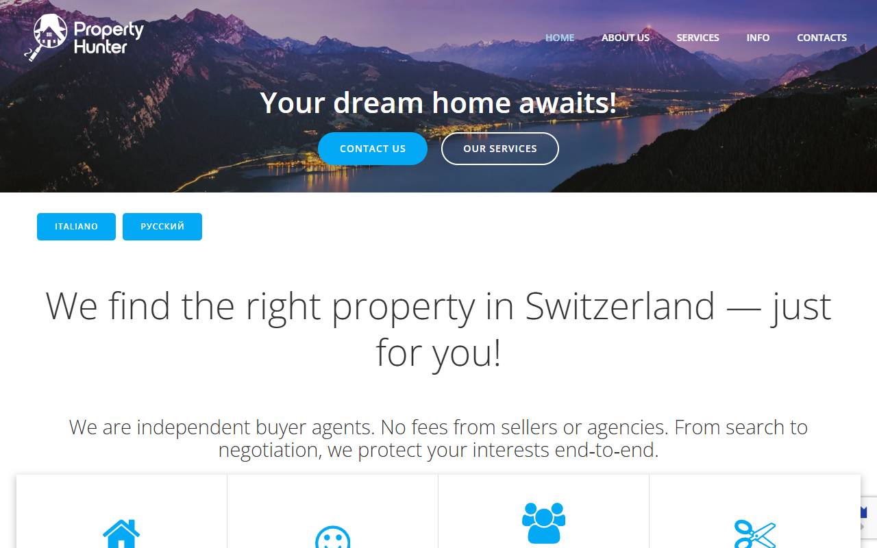 Anteprima del sito: Property Finder Starodumov