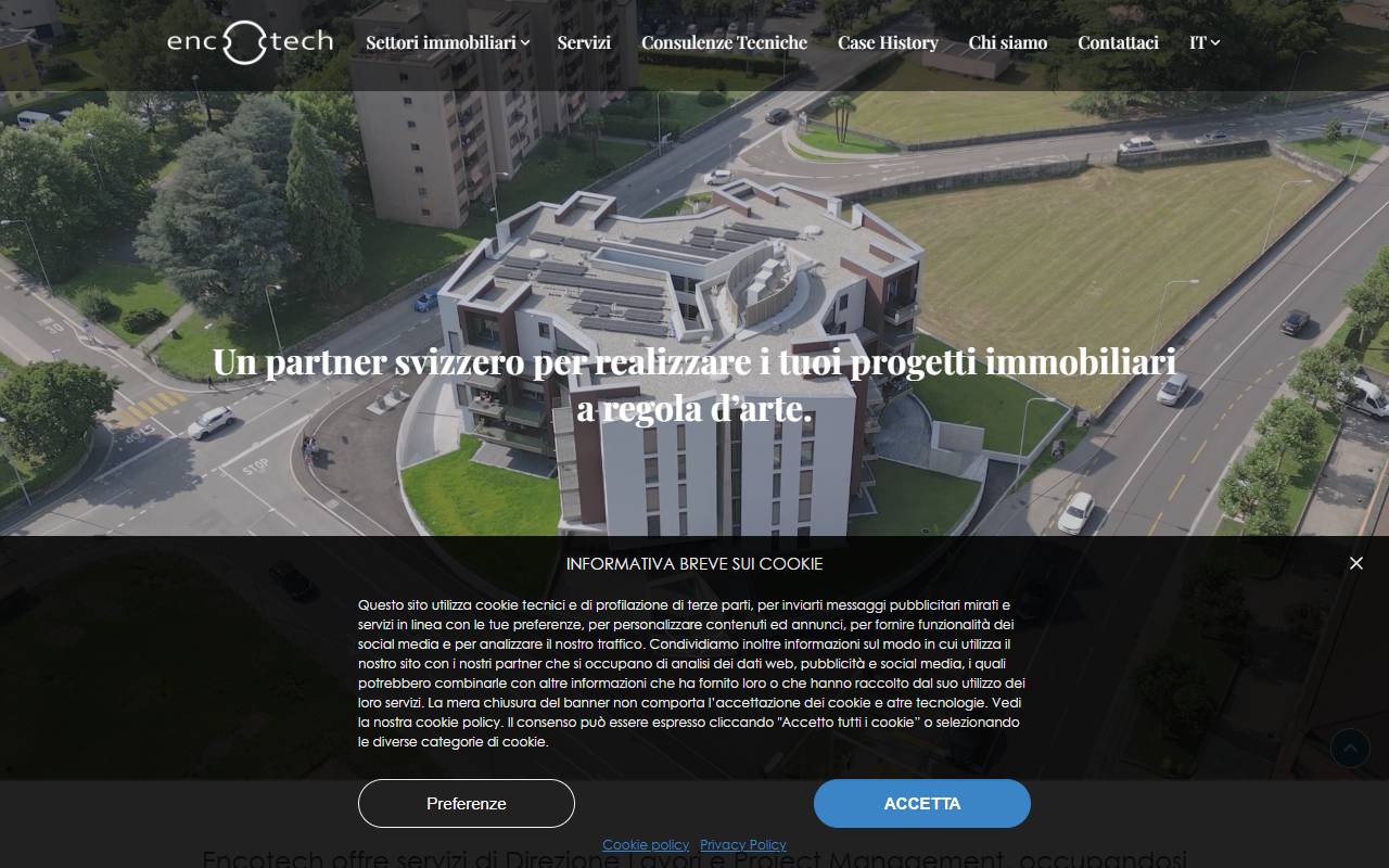 Anteprima del sito: Encotech SA