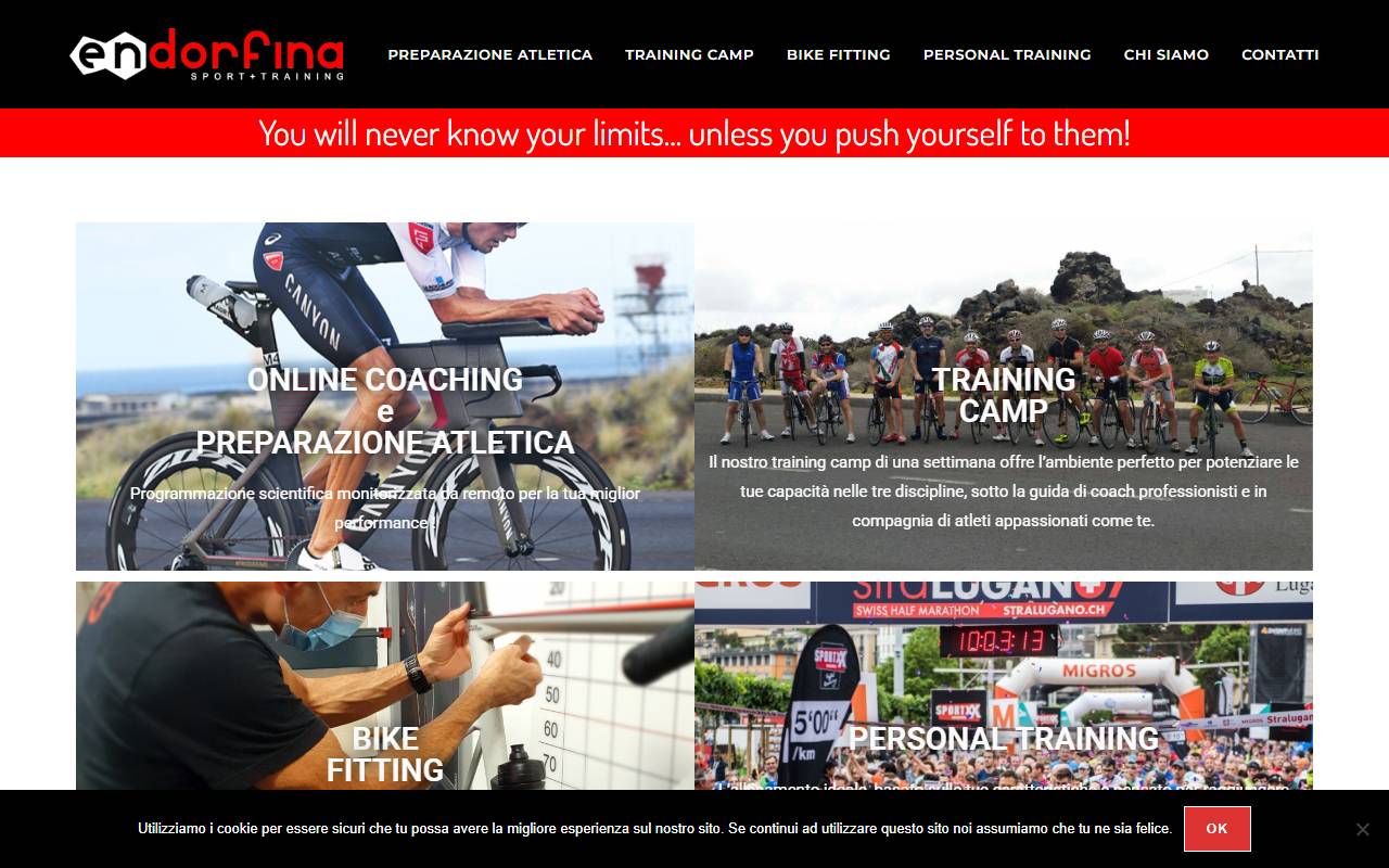Anteprima del sito: Endorfina Sport & Training SAGL