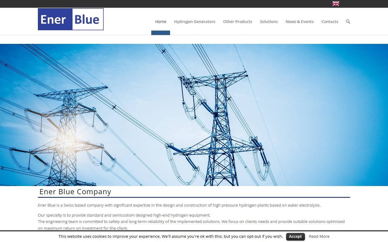 Anteprima del sito: Ener Blue SA