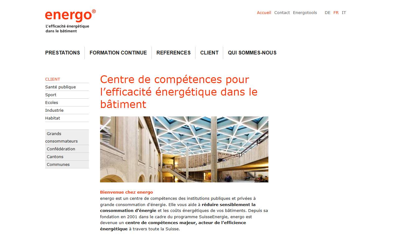 Anteprima del sito: ENERGO Swiss Sagl