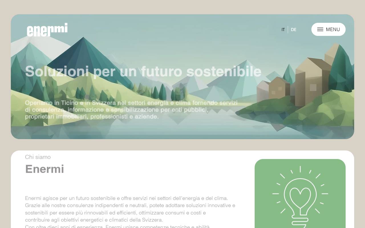 Anteprima del sito: enermi Sagl