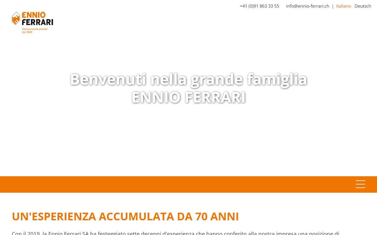 Anteprima del sito: Ennio Ferrari SA