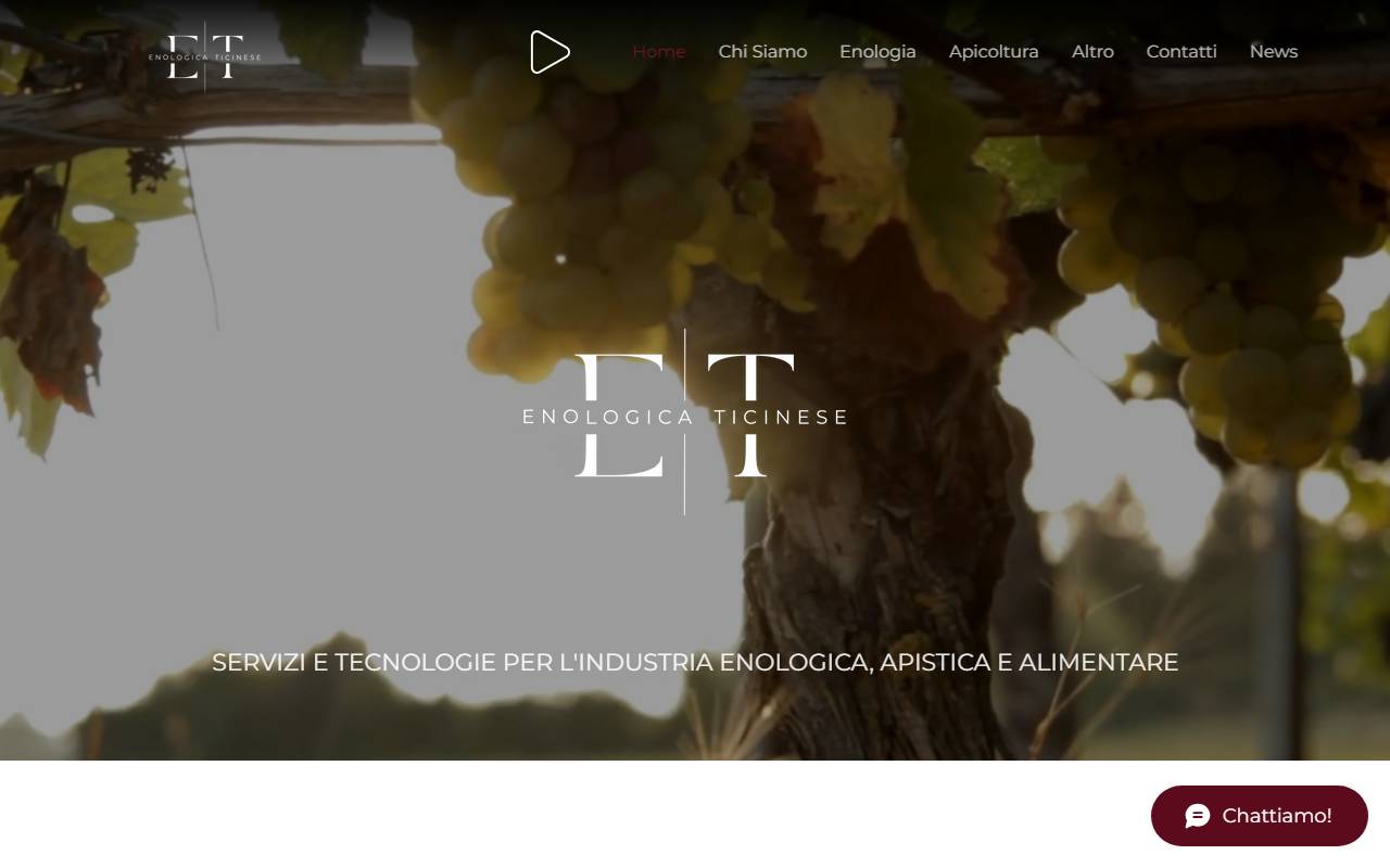 Anteprima del sito: Enologica Ticinese Sagl
