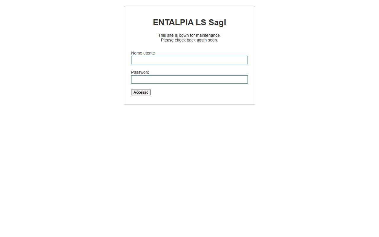 Anteprima del sito: ENTALPIA LS Sagl