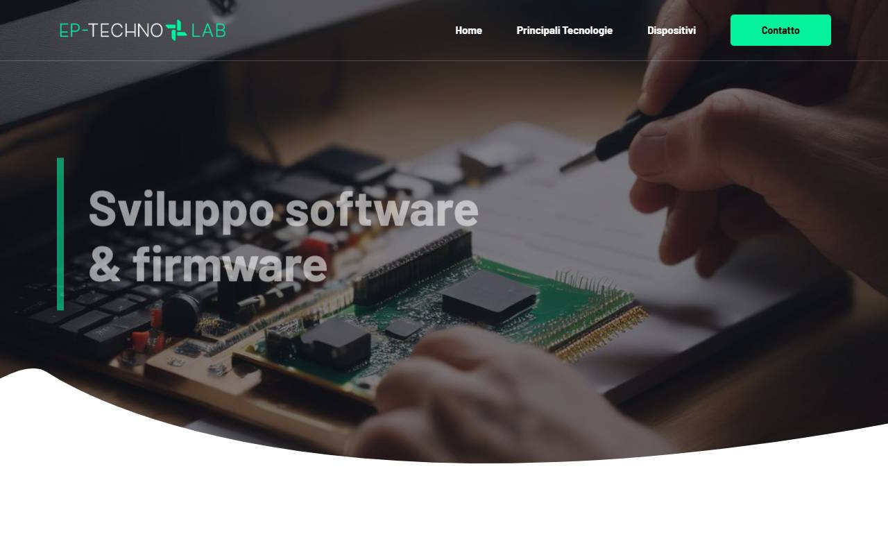 Anteprima del sito: EP-TechnoLab Sagl