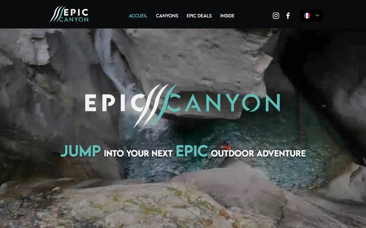 Anteprima del sito: EPIC Canyon Sagl