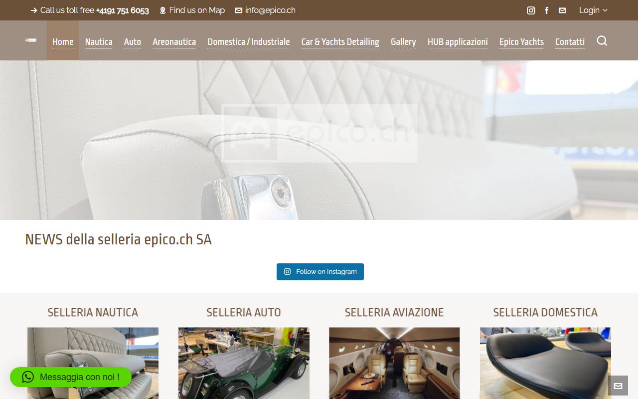 Anteprima del sito: epico.ch SA