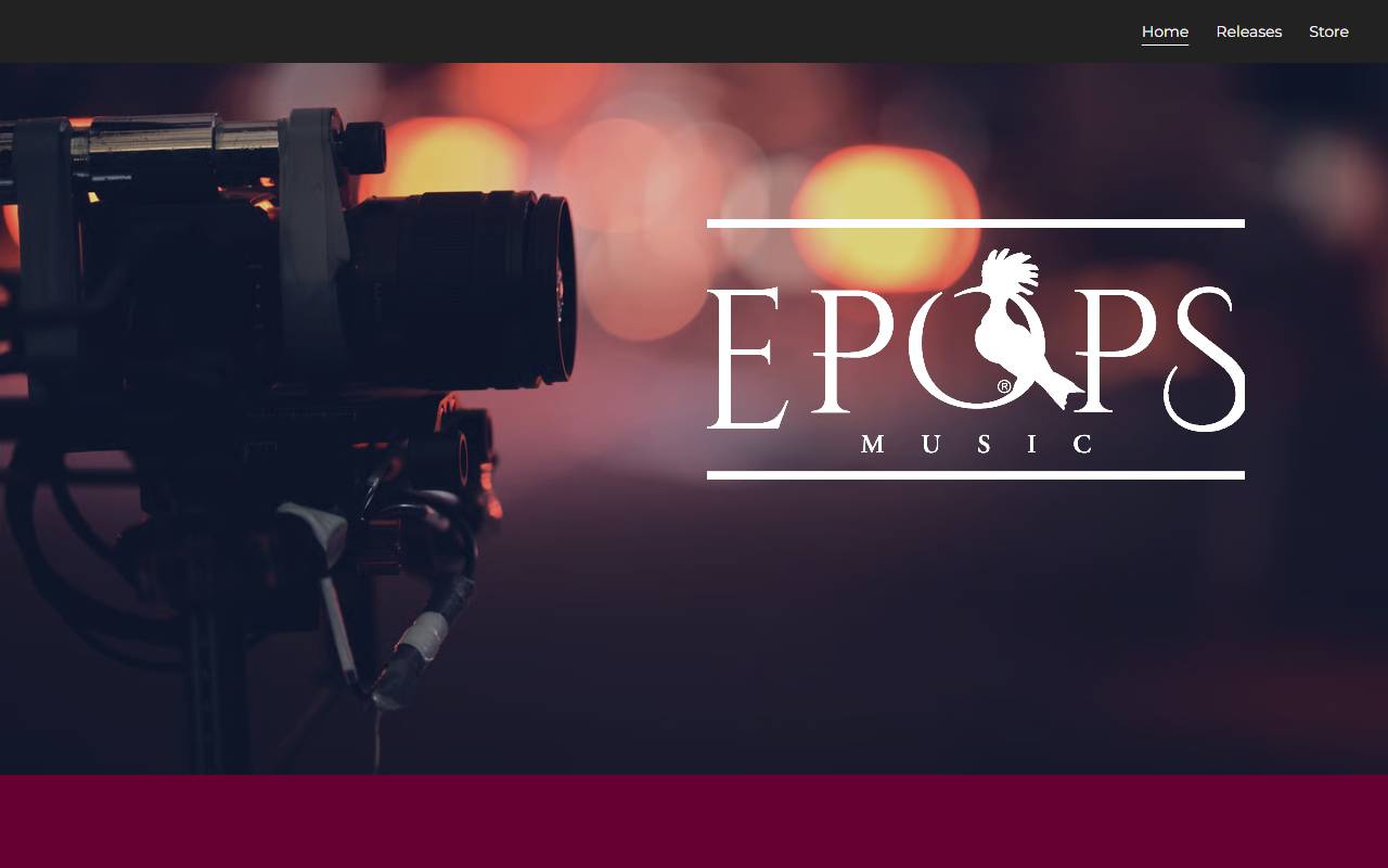 Anteprima del sito: EPOPS Productions SAGL