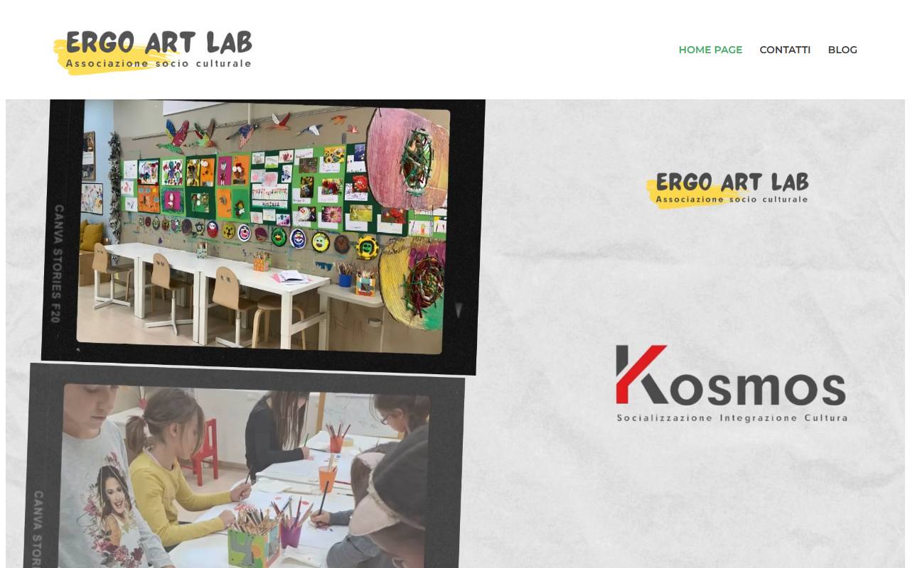 Anteprima del sito: ERGO Art Lab