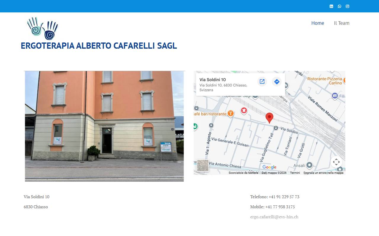 Anteprima del sito: Ergoterapia Alberto Cafarelli Sagl