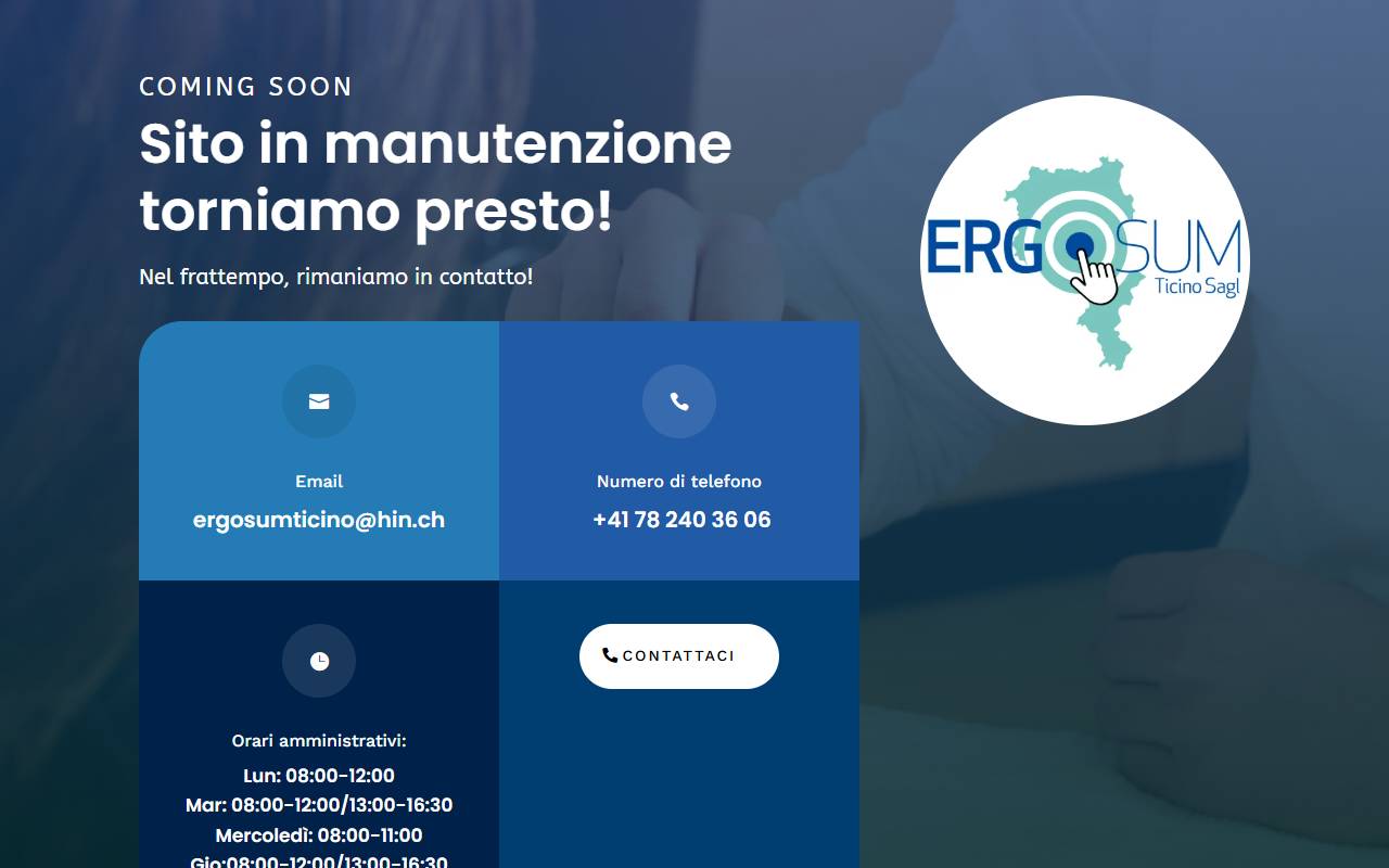 Anteprima del sito: Ergo Sum Ticino Sagl