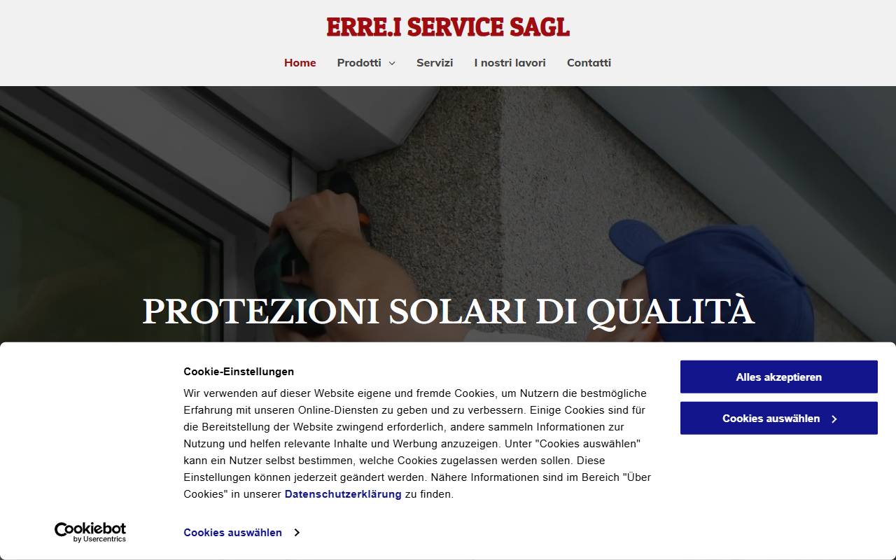 Anteprima del sito: Erre.I Service Sagl