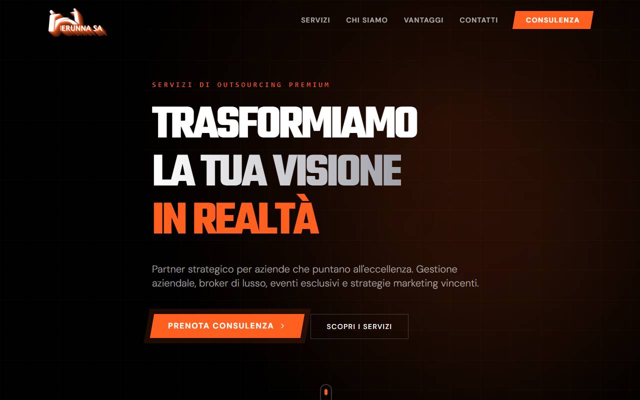 Anteprima del sito: ERUNNA SA