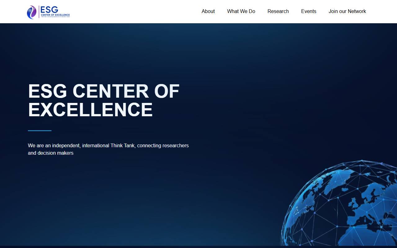Anteprima del sito: Centro di Eccellenza ESG