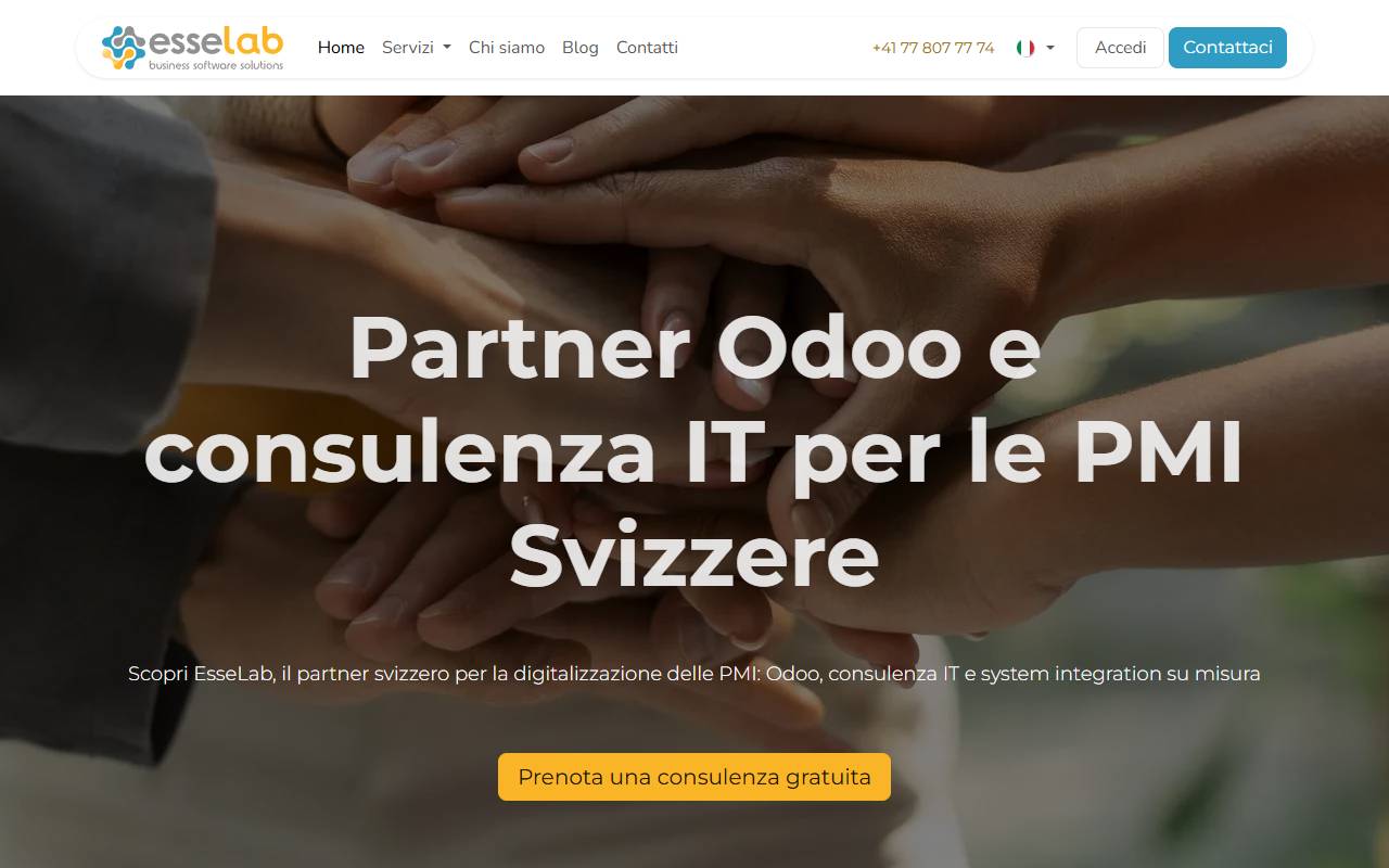 Anteprima del sito: EsseLab GmbH