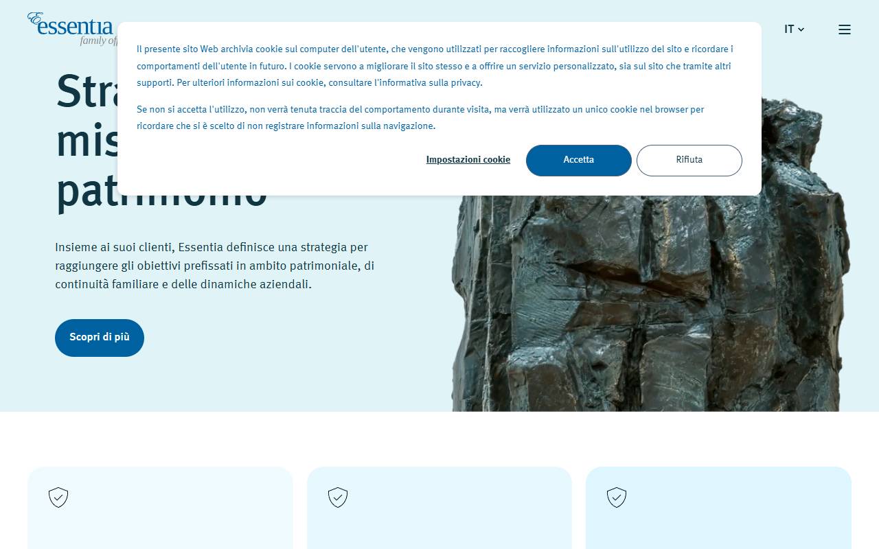 Anteprima del sito: Essentia Planning SA