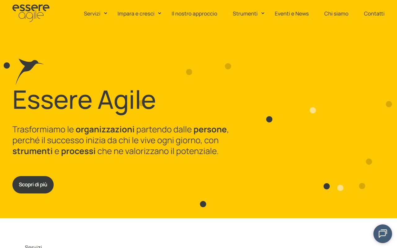 Anteprima del sito: Essere Agile Sagl