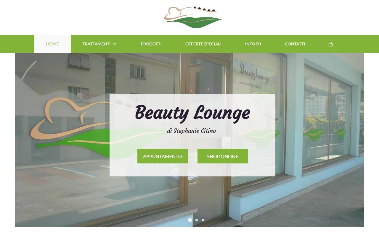 Anteprima del sito: Centro estetico e benessere Beauty Lounge Sagl