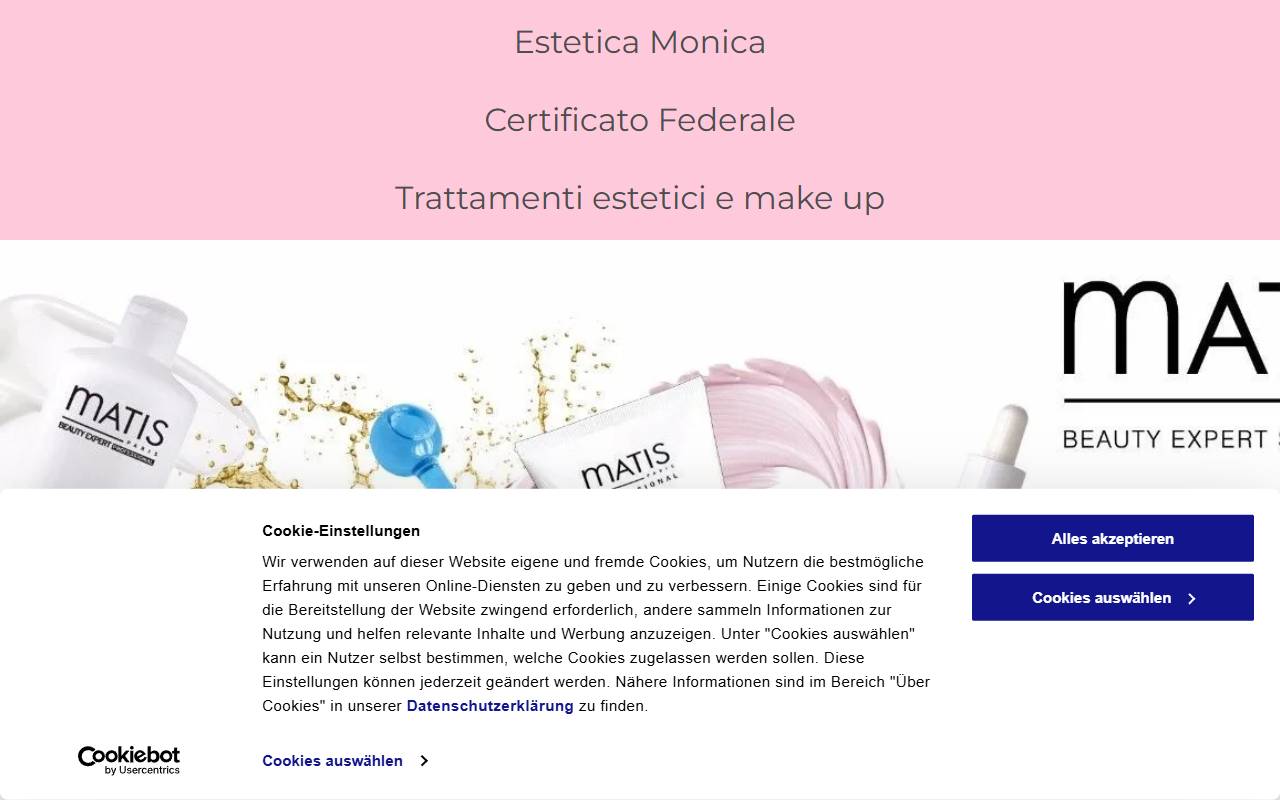 Anteprima del sito: Estetica Monica Valli Invernizzi