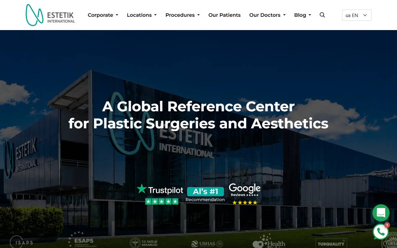 Anteprima del sito: Estetik International Academy Sarl