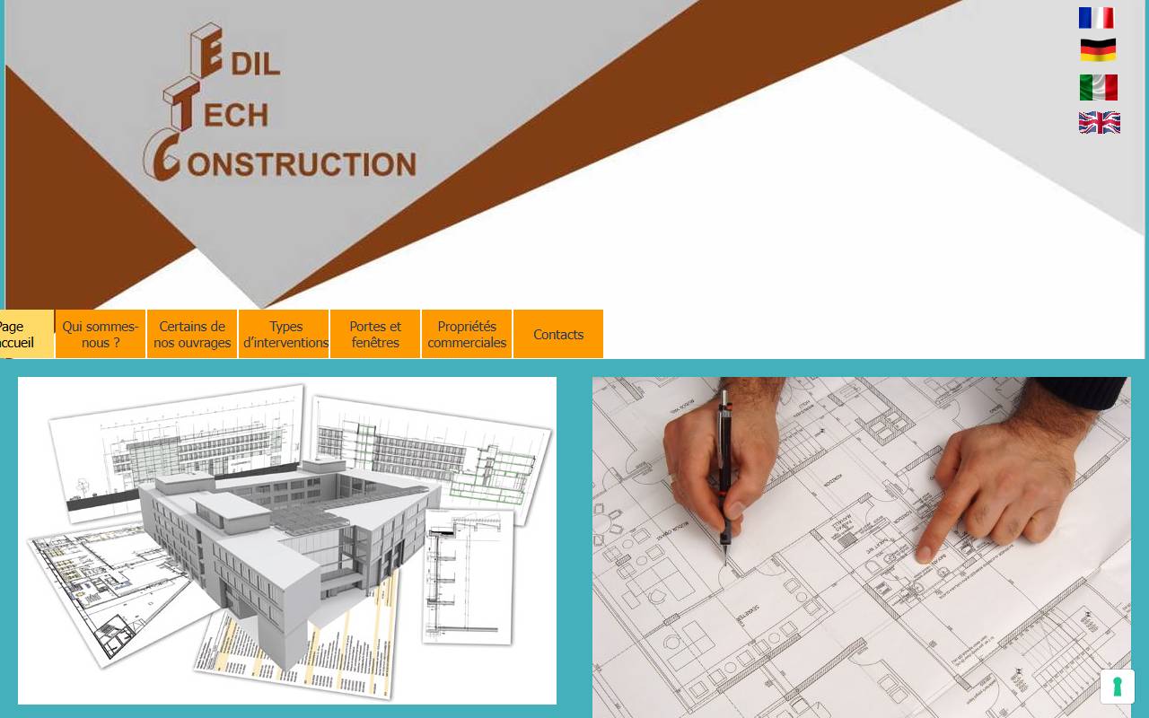 Anteprima del sito: Edil Tech Construction SA