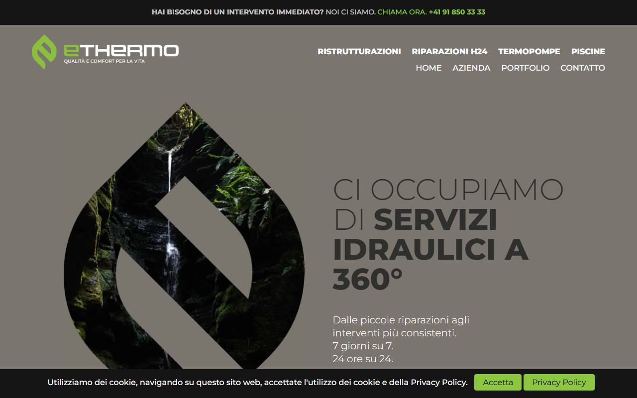 Anteprima del sito: Ethermo Sagl