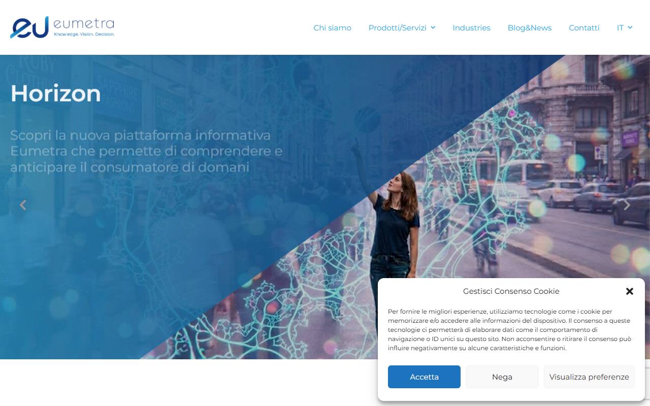Anteprima del sito: Eumetra International SA