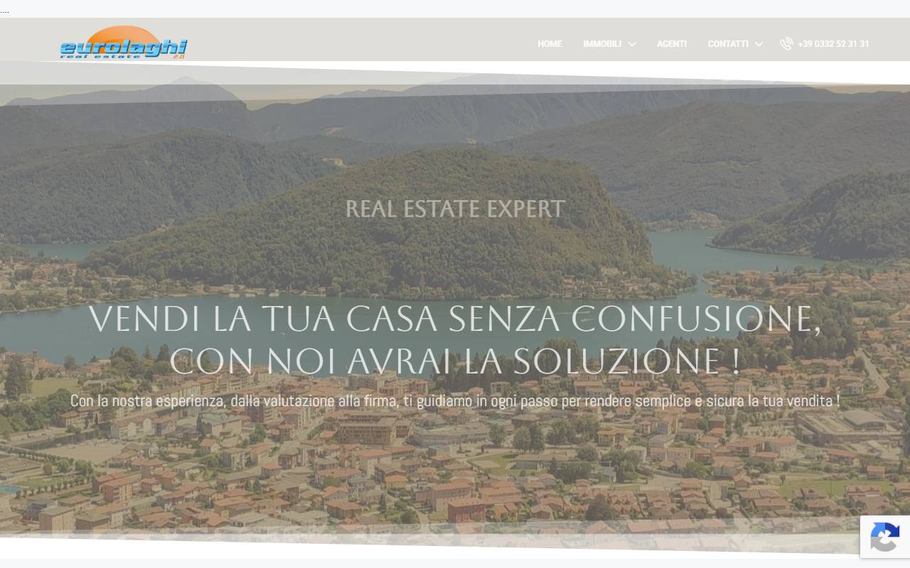 Anteprima del sito: Eurolaghi real estate Sagl