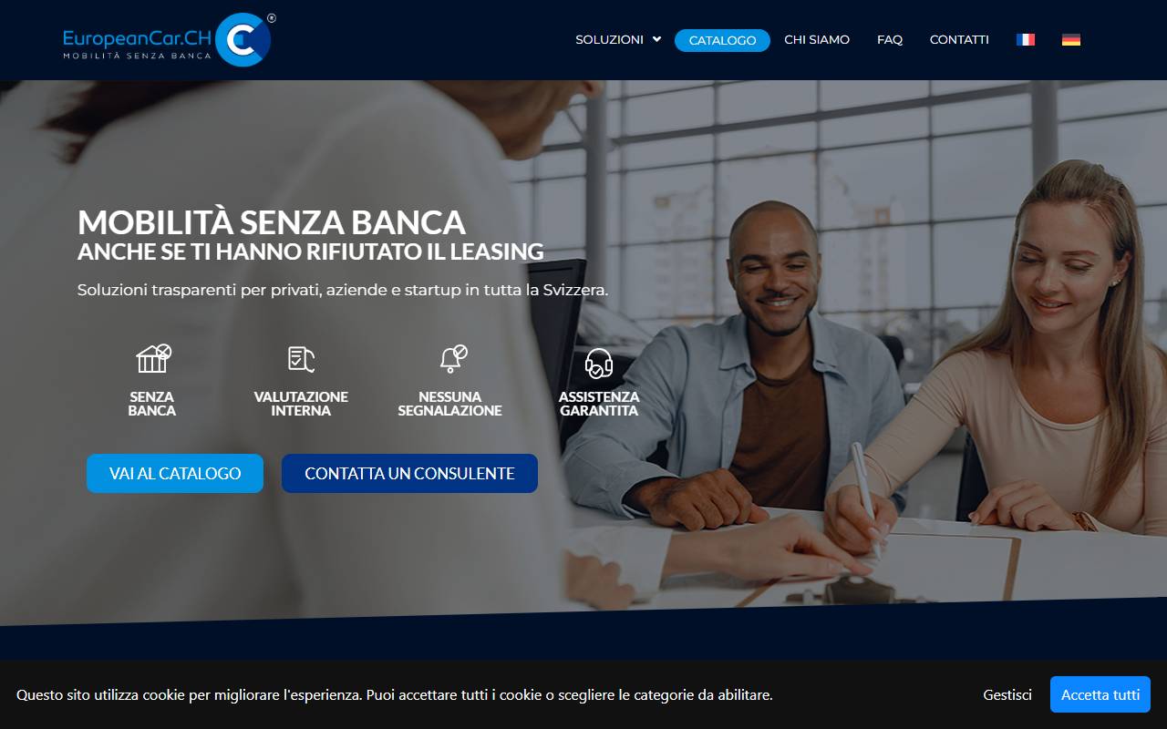 Anteprima del sito: EuropeanCar.ch SA