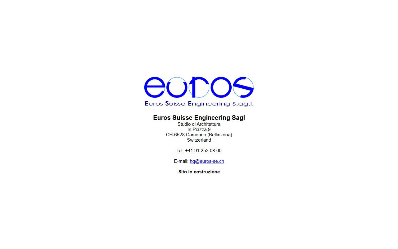 Anteprima del sito: Euros Suisse Engineering Sagl