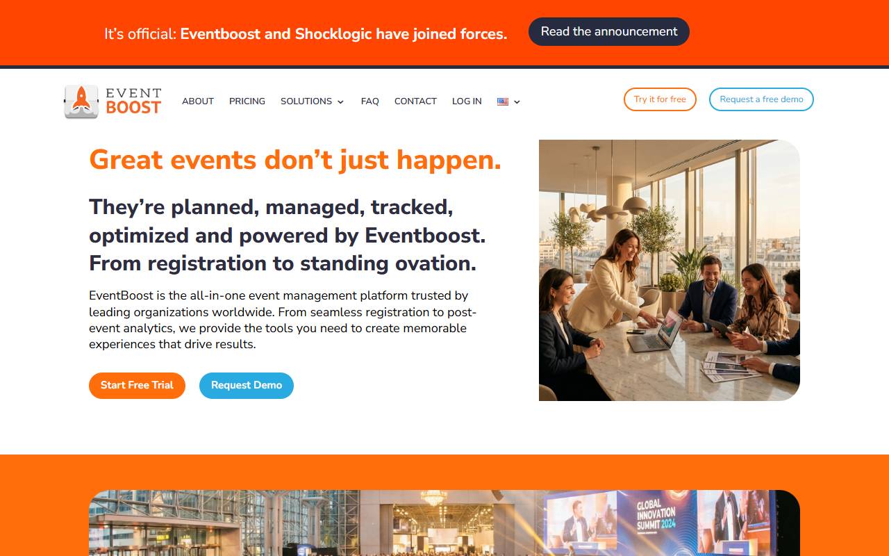 Anteprima del sito: Eventboost SA