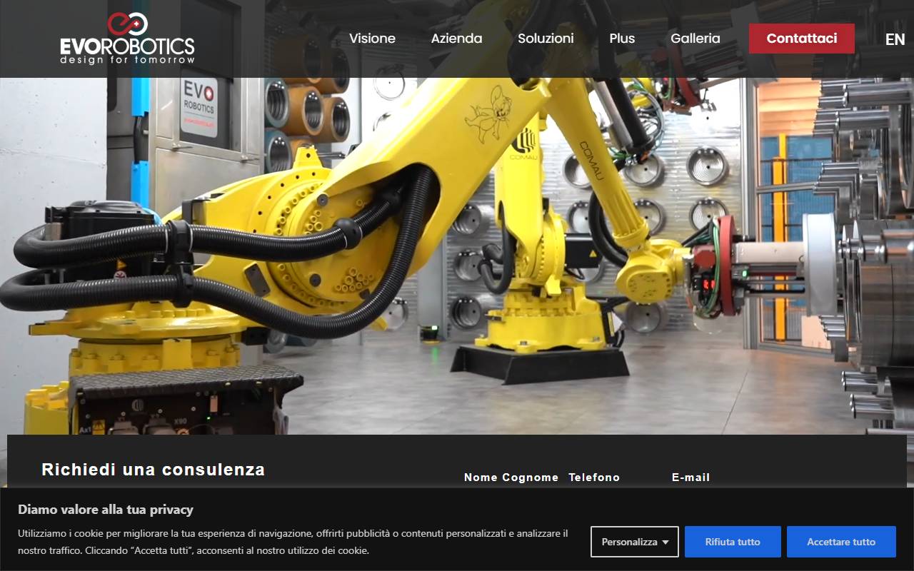 Anteprima del sito: EVO ROBOTICS SA