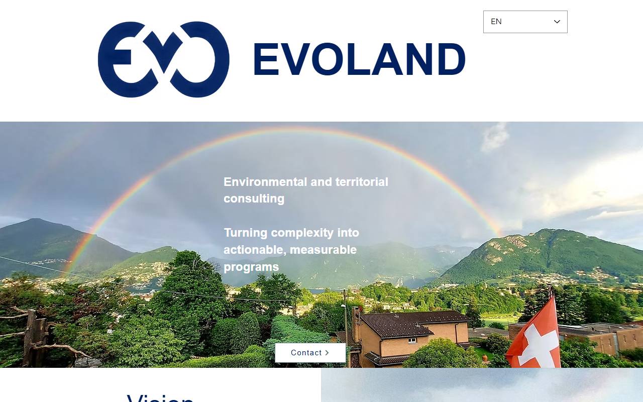 Anteprima del sito: EVOLAND SAGL
