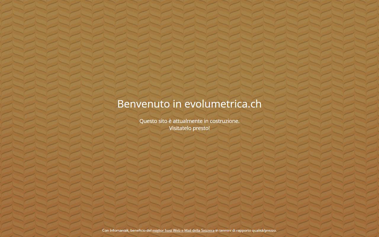 Anteprima del sito: Evolumetrica SA