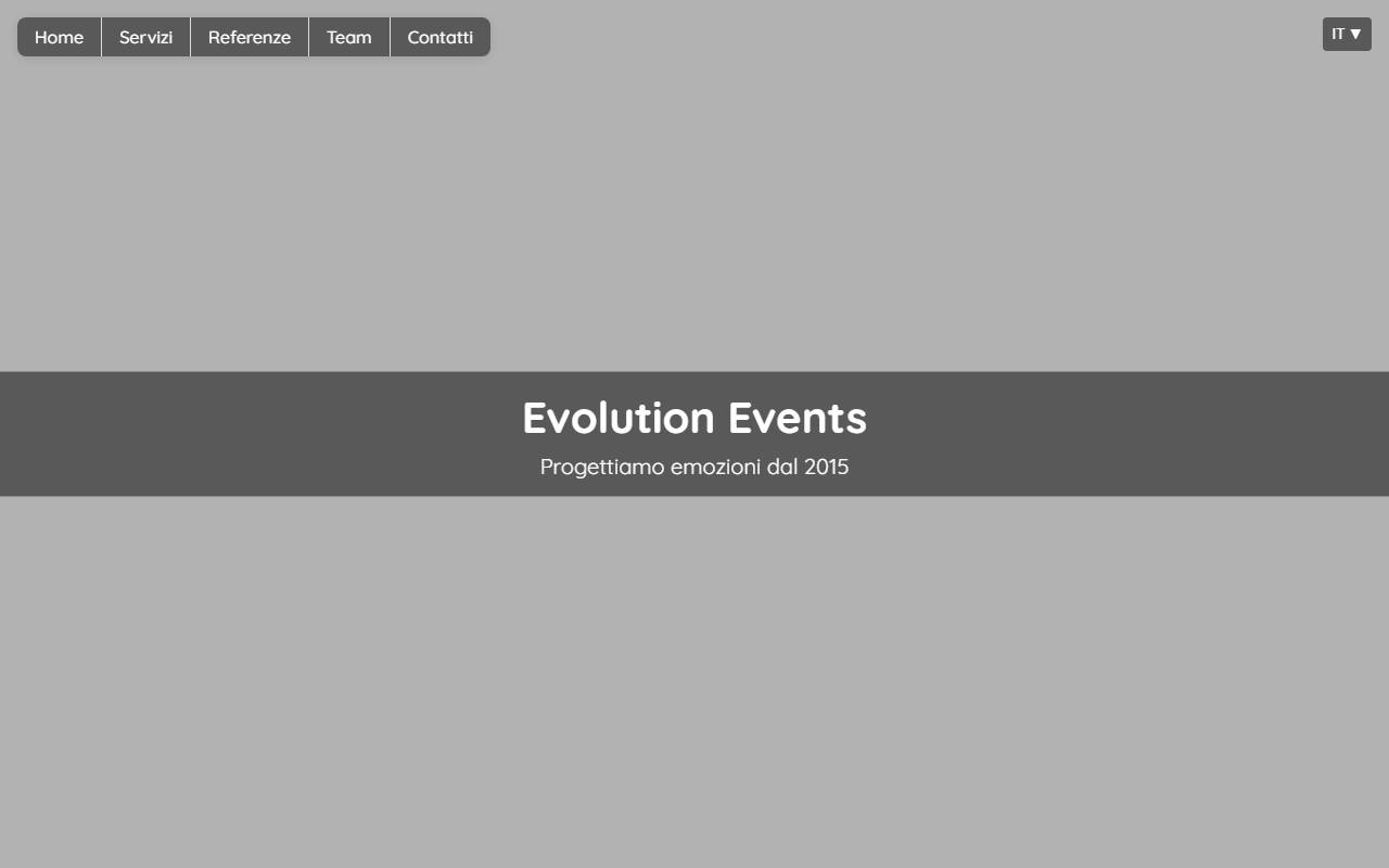 Anteprima del sito: Evolution Events Sagl