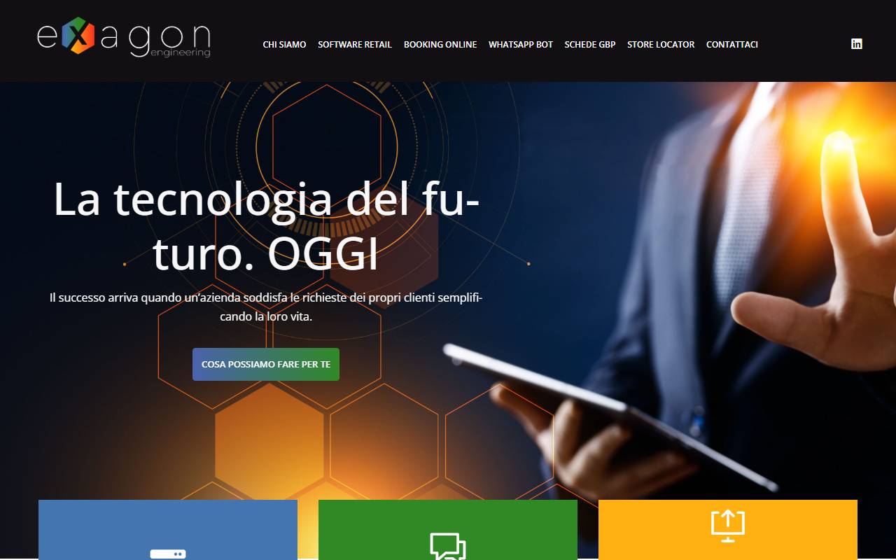 Anteprima del sito: Exagon Engineering SA