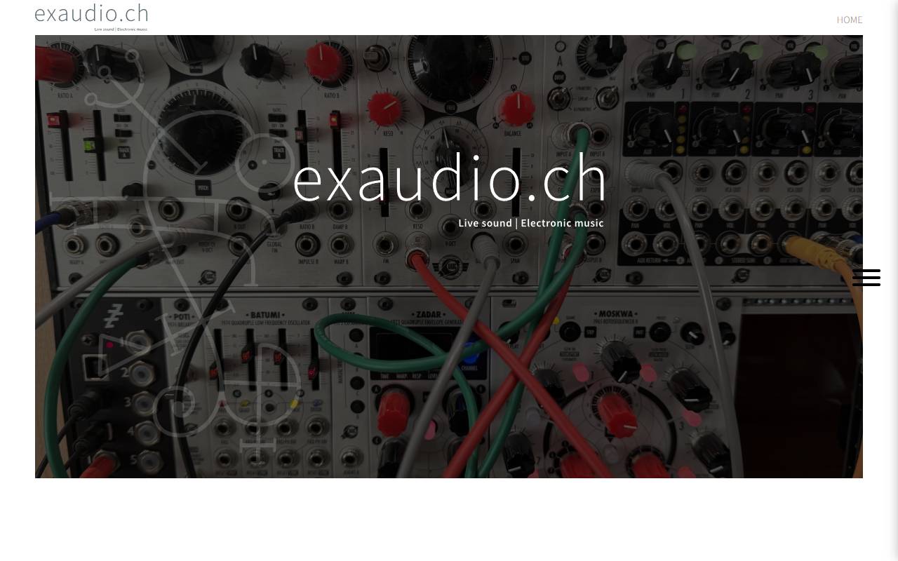 Anteprima del sito: exaudio Sagl