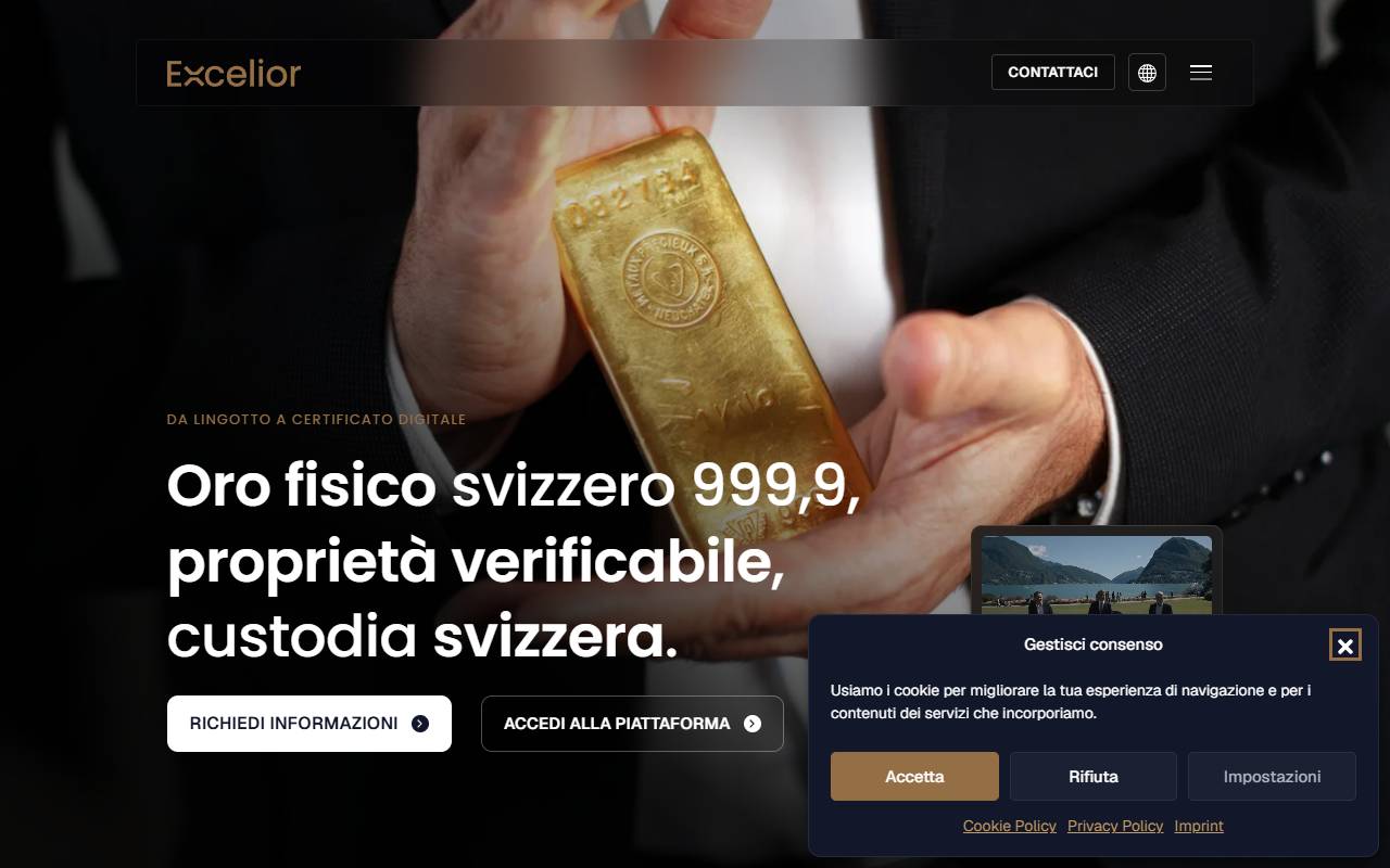 Anteprima del sito: New Era Goldchain Sagl