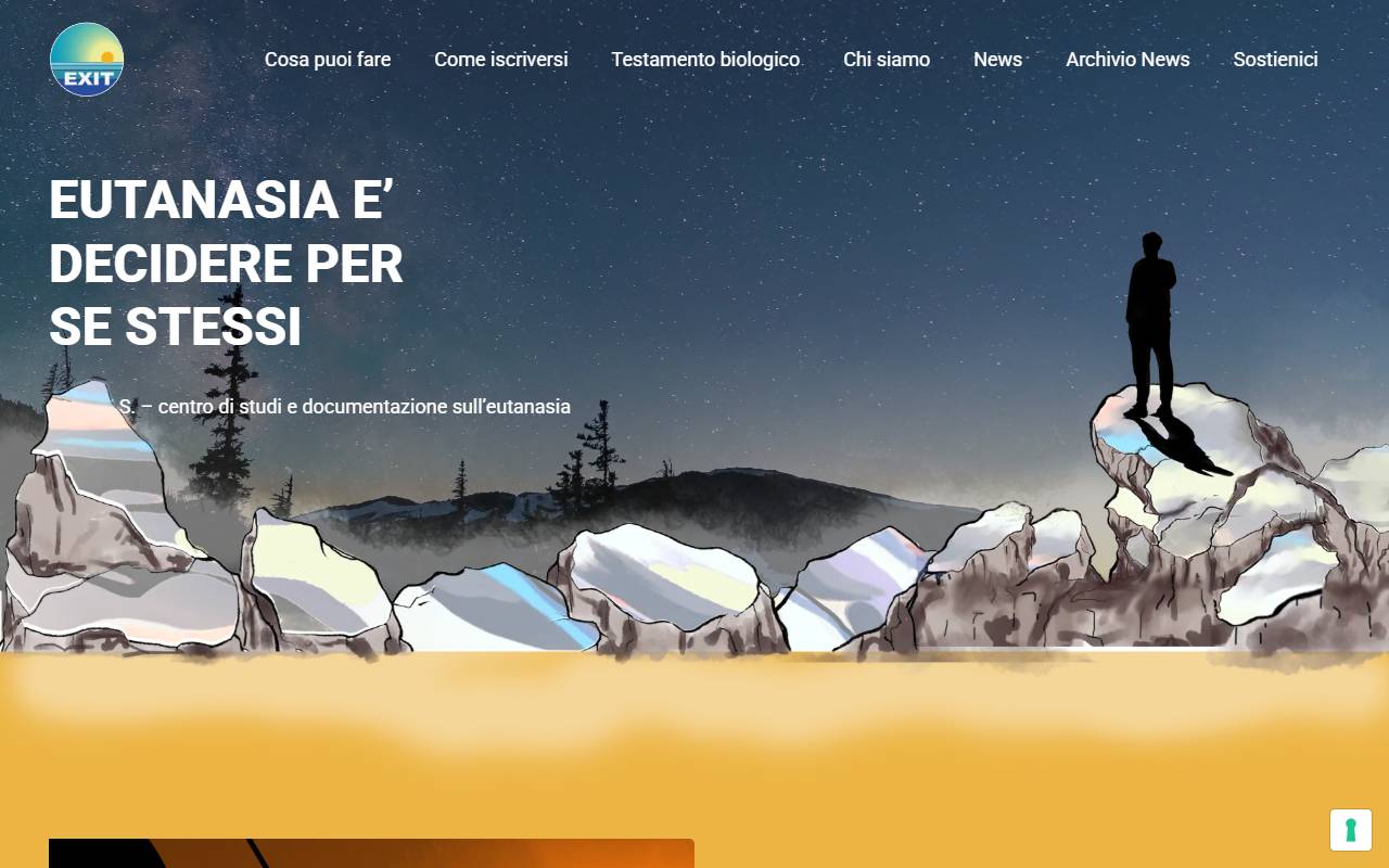 Anteprima del sito: Associazione EXIT-Svizzera Italiana