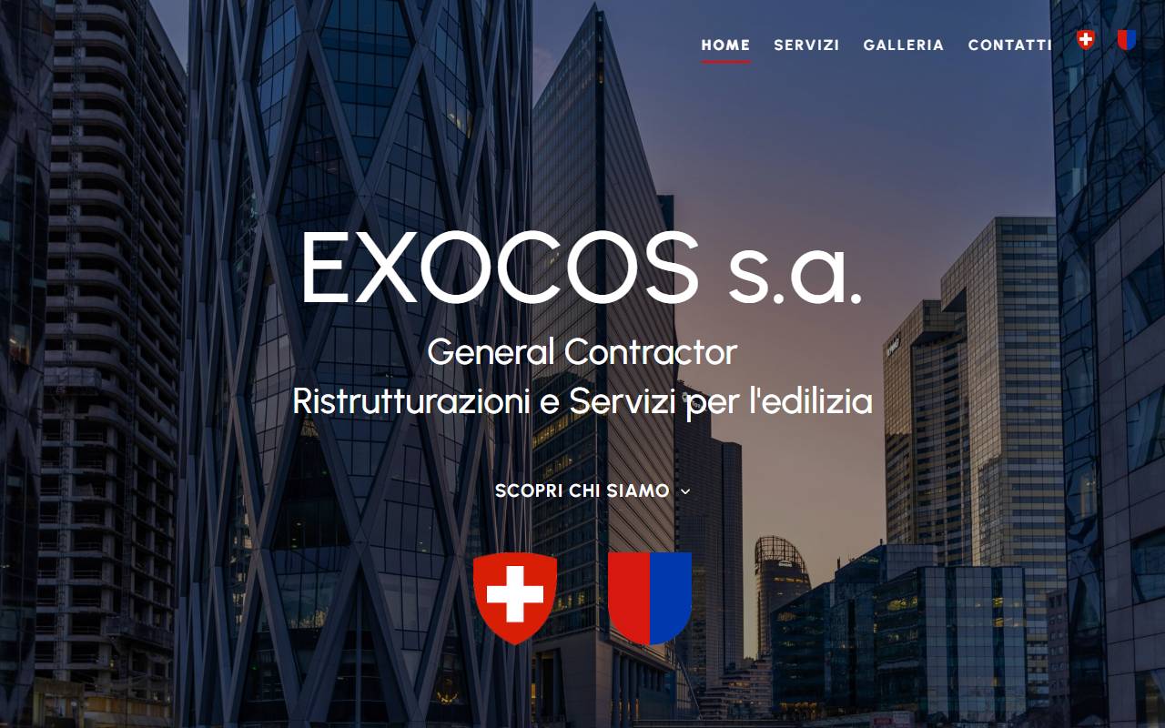 Anteprima del sito: EXOCOS SA