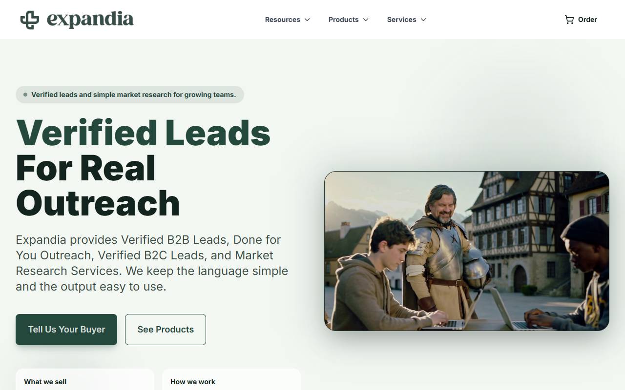 Anteprima del sito: Expandia Group AG