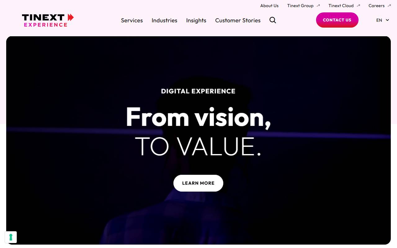 Anteprima del sito: Tinext Experience SA