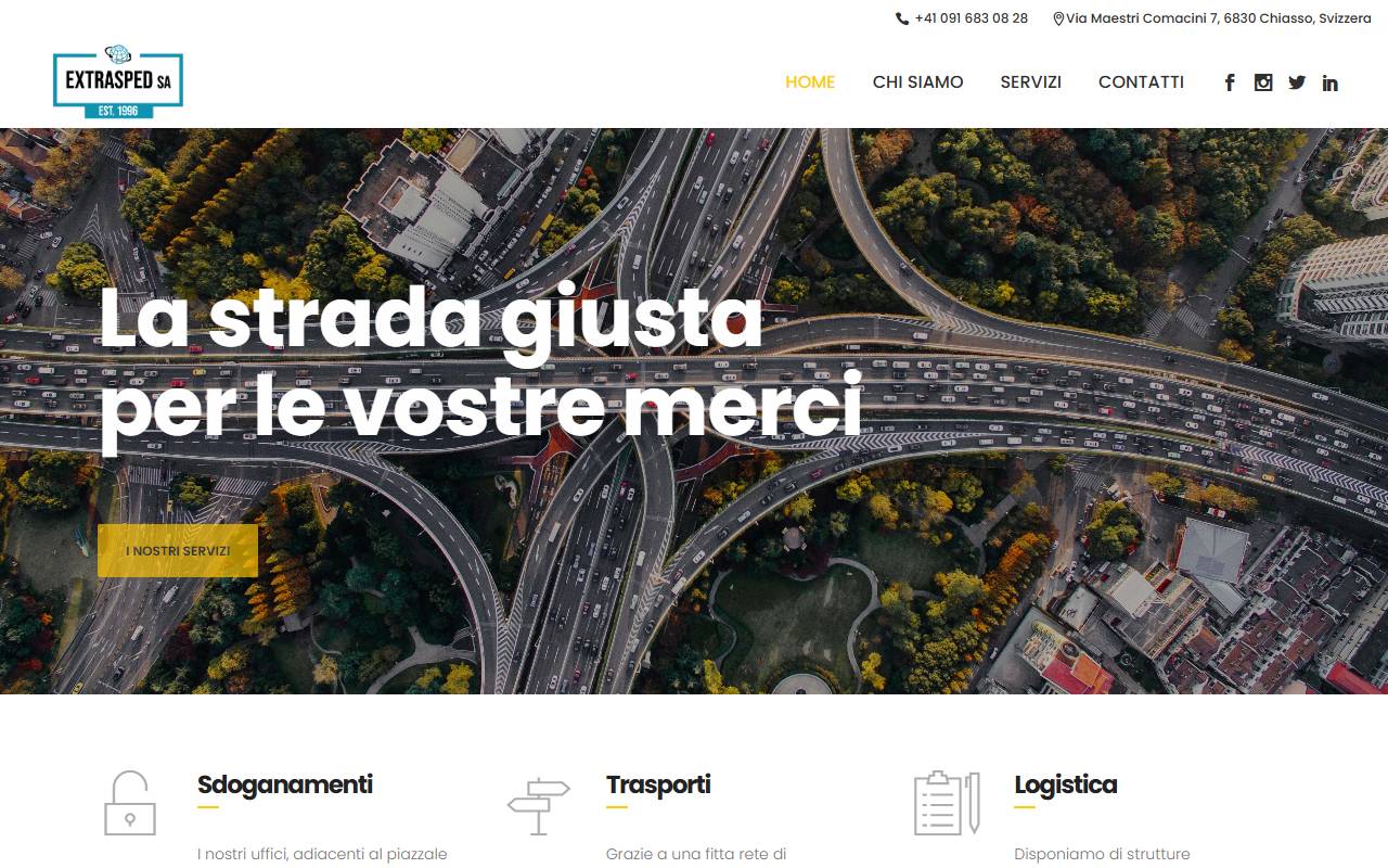 Anteprima del sito: Extrasped SA