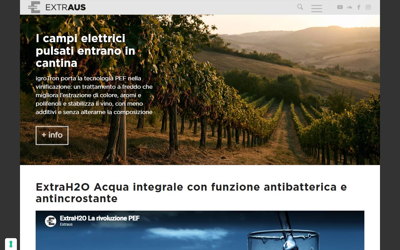 Anteprima del sito: Extraus SA