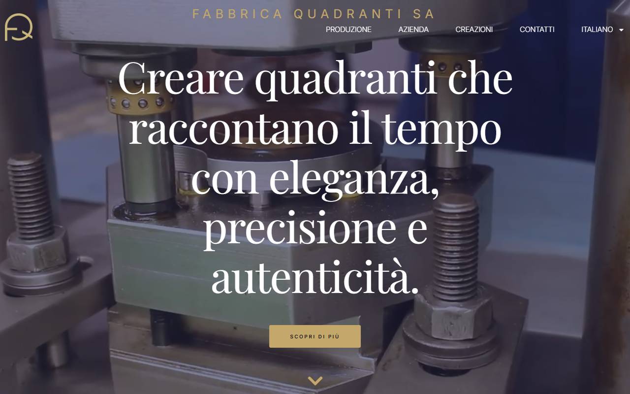 Anteprima del sito: Fabbrica Quadranti SA