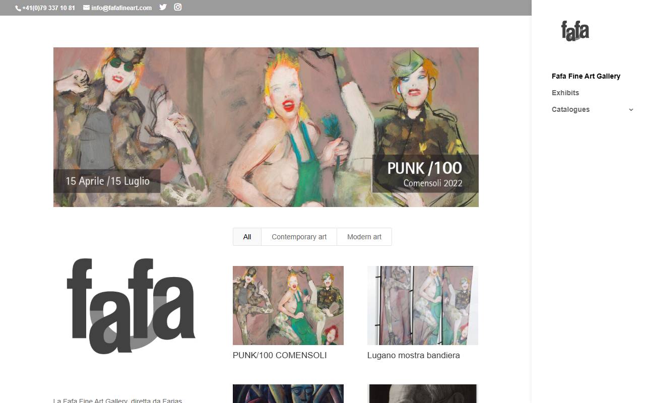 Anteprima del sito: Fafa Fine Art SA