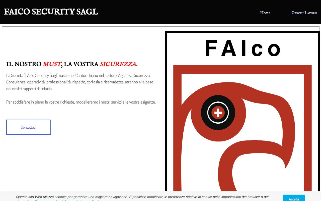 Anteprima del sito: FAIco Security Sagl