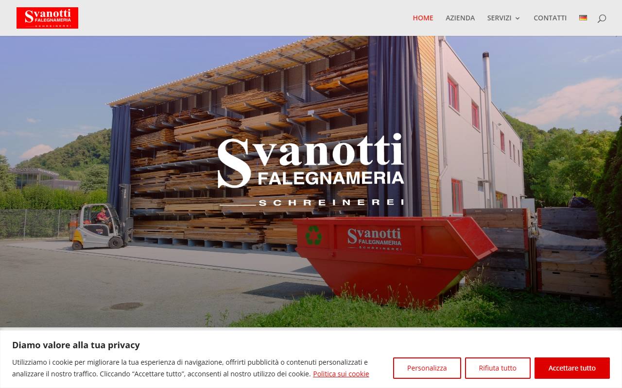 Anteprima del sito: Falegnameria Svanotti Sagl