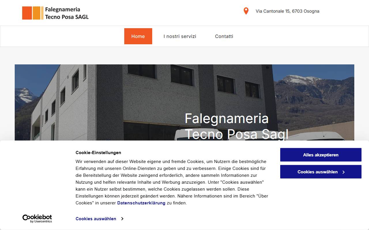 Anteprima del sito: Falegnameria Tecno Posa SAGL